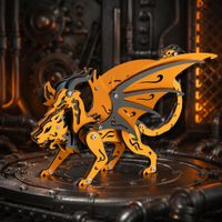 mokr chimera rompecabezas metalico 3d un desafio mental para adultos modelo para ensamblar ideal como regalo de navidad