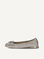 caprice ballerina grey made of leather with trapeze heel size 42