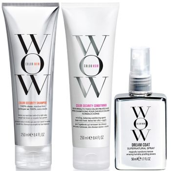 Color Wow Dream Clean Normal to Thick and Travel Dream Coat Supernatural Spray Trio