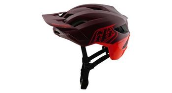 Casco btt troy lee designs flowline se mips burdeos rojo