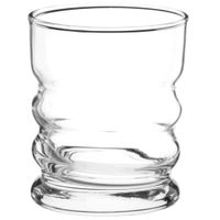 vaso de vidrio desestructurado