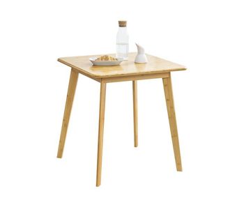 Mesa de comedor närpes para 2 personas bambú 75 x 70 x 70 cm color natural [en.casa]