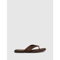 kamome trends sandalias sandalia de dedo micol marron para mujer