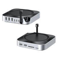 ugreen cm841-65847 para mac mini estacion de acoplamiento 11-en-1 con ranura para ssd m2 nvme hub usb-a 10gbps lector d