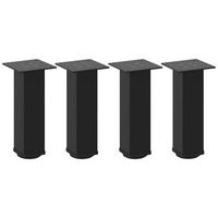 patas para mesa de centro 4 uds  patas para mesa acero negro 30-32 cm