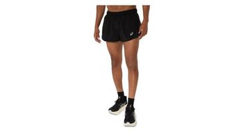 Asics core run split shorts negro hombre