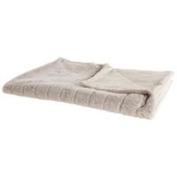 manta de tejido de poliester beige 150 x 200 cm mullido suave moderno minimalista labyar