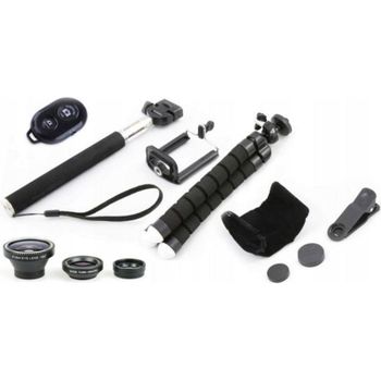 Kit selfie Xrec 5 en 1 con trípode flexible y lentes