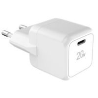 cargador tucano gan 20w usb-c blanco carga rapida