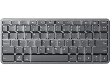 Teclado inalámbrico - Lenovo ZG38C058, Universal USB, Bluetooth, QWERTY, Gris