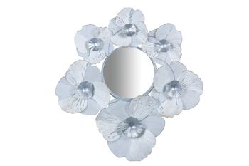 Espejo blanco de cristal 78,7x8,9x81,9cm