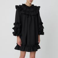 stella nova cloque frill dress - dk 34uk 8