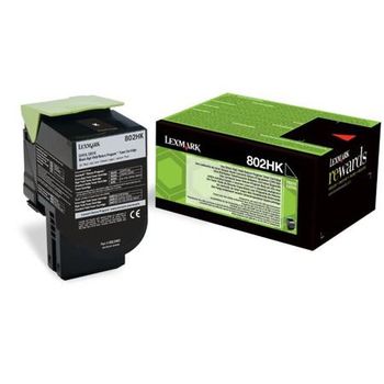 Lexmark 802HK Original Black High Capacity Return Program Toner Cartridge (80C2HK0)