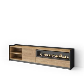 Mueble Tv, Televisión, Muebles De Salón, Almacenaje, 207x50x37 Cm, Para Tv Hasta 80