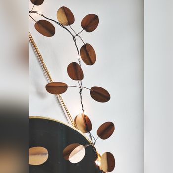 Eucalyptus String Lights Gold