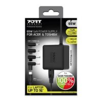 cargador portatil gan 65w port connect usb-c para acer y toshiba