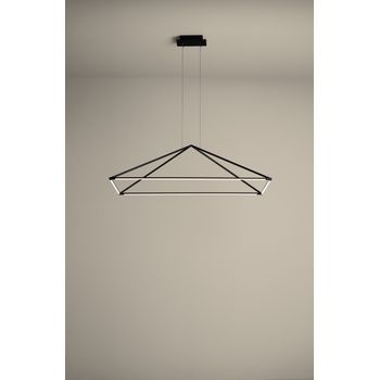 Leds C4 Colgante Tubs 900mm Led 41 Blanco Cálido - 3000k On-off Negro 1791lm