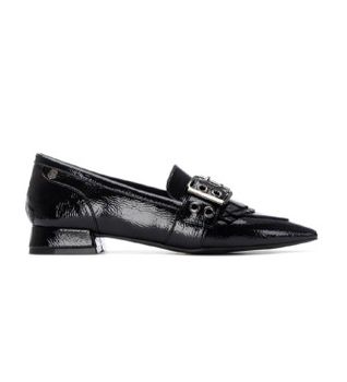 Carmela para mujer. 16255801-NEGRO Zapatos 162558 negro (36), 1 a 3cm, Ninguno, Casual, Fiesta, Clásico, Charol