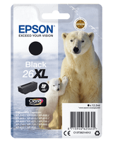 cartucho epson negro alta capacidad xp-605 c13t26214012