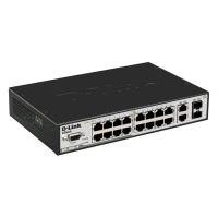 switch d-link des-3200-18 gestionado l2 16 puertos  2 gigabit 1u rack