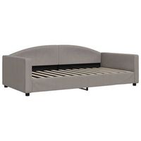 sofa cama sin colchon tela gris taupe 100x200 cm vidaxl