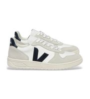 veja para mujer vx0101380 zapatillas de piel v-10 blanco 37 plano cordones casual