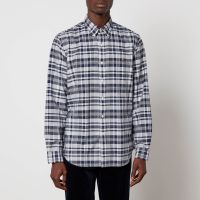 polo ralph lauren custom-fit classic checked cotton shirt - s