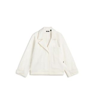 ECOALF para mujer. MCWGAJKSOIRA0174W24-000 Chaqueta Soira Blanco (L), Casual, Algodón, Sostenible