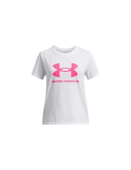 Camiseta Manga Corta Under Armour Big Logo Ss Niña Blanco