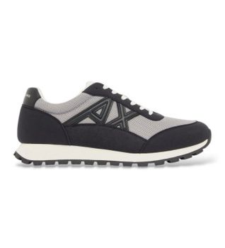 A|X Armani Exchange para hombre. XM001960AF19388M8476 Zapatillas Urban gris (40), Tela, Plano, Ninguno, Casual