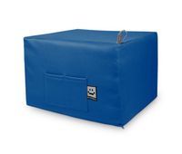 puff cama confort azul unico happers