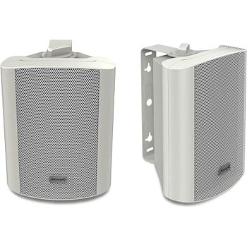 Audibax Pícolo PR-52W Pareja de Altavoces con Soporte de Pared 100W Blancos