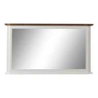 espejo de pared dkd home decor espejo marron blanco madera de paulonia 115 x 6 x 64 cm
