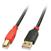 cable usb 20 a macho a b macho 10 m lindy negrorojo