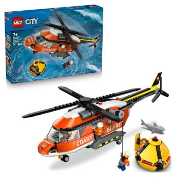 LEGO City Helicóptero de Guardacostas, Juguete de construcción +7 años - 60503
