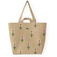 lori barcelona bolsa fine stripe and bloom flowers - yellowpink para mujer