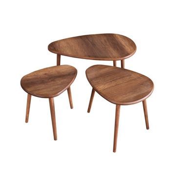 Juego De Mesa Baja De Madera 