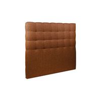 cabecero acolchado de 160 cm - tejido rizado terracota