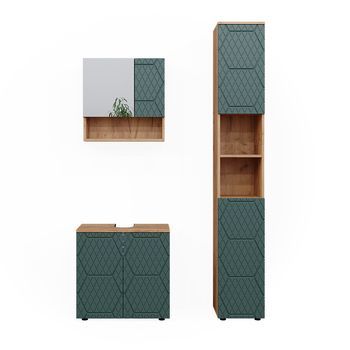 Conjunto De Muebles De Baño Irma 3 Partes, Con Unidad Alta Vicco