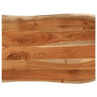 tablero de mesa rectangular borde natural acacia 70x60x38 cm vidaxl