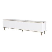 mueble tv imaj marmol blanco oro
