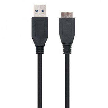 Ewent Cable USB 3.0 a MicroUSB-B Macho/Macho 1.8m Negro