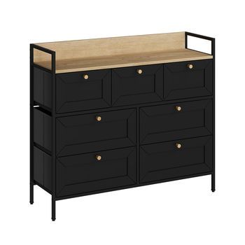 Cómoda Belaro 98 X 85 Cm Con 7 Cajones Vicco
