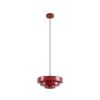 lampara de techo de metal rojo