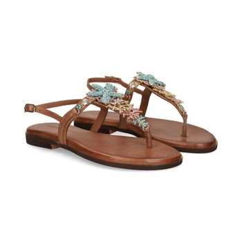 Exe Sandalias Planas Mujer - Marrón Talla 38