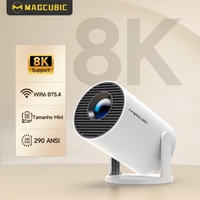 proyector domestico magcubic hy300 pro android 14 wifi6 290ansi 1280720p 8k 180    proyector portatil flexible bt54 para cine en casa y exteriores