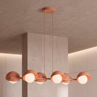 lampara colgante nordessa coral 6 luces
