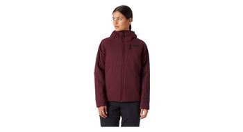 Chaqueta con capucha helly hansen odin stretch burdeos para mujer
