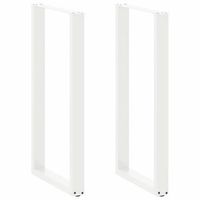 patas para mesa de bar en forma de u 2 unidades color blanco 60 x 110-111 cm acero vidaxl