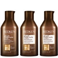 redken all soft mega curl hydrating and nourishing shampoo with conditioner duo for curly and coily hair